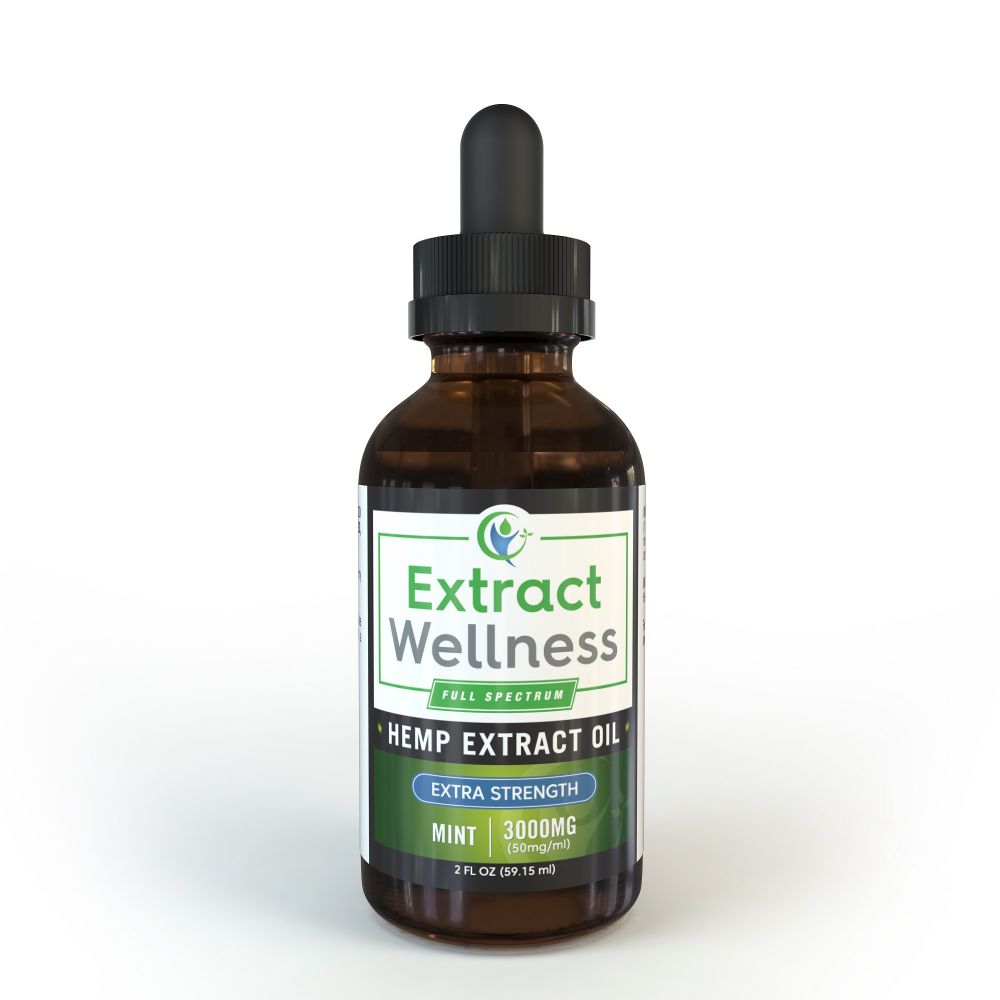 Full Spectrum CBD Hemp Oil - (Mint Flavor)-3