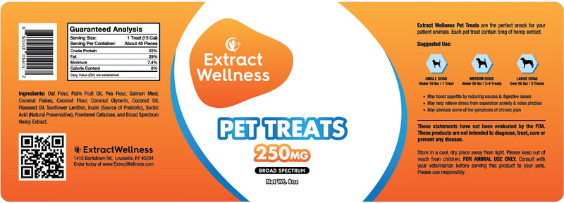 Extract Wellness Pet Treats (5mg ea / 250mg container)-2