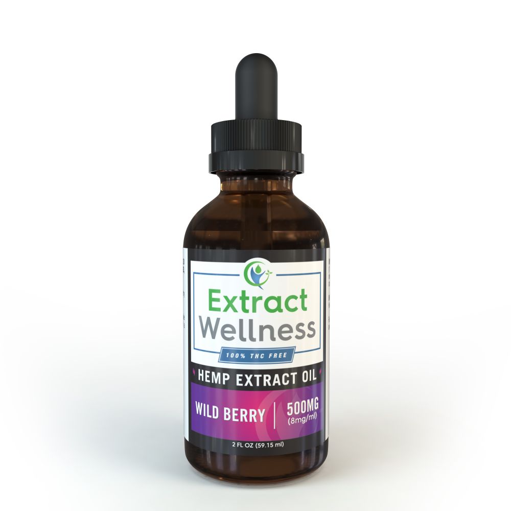 100% THC Free CBD Hemp Oil - Wild Berry