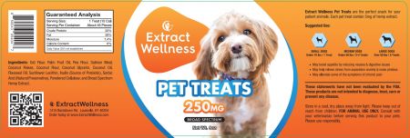 Extract Wellness Pet Treats (5mg ea / 250mg container)